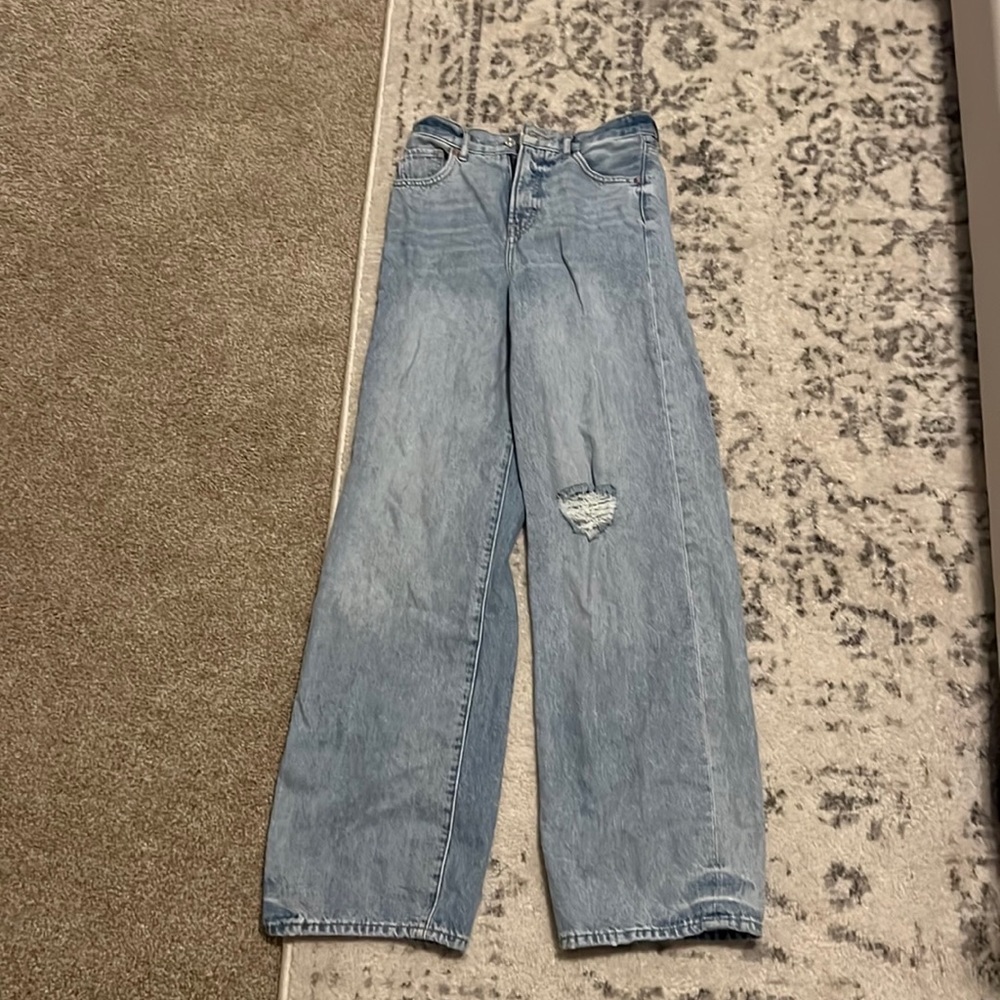 90s Wide Leg Jeans | Super High Rise